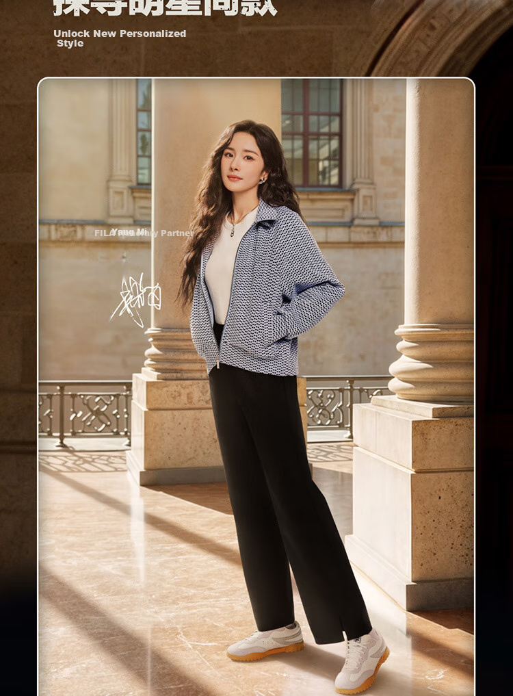 FILA Official Yang Mi Same Style Women's Shoes, PENGUIN Retro Sneakers, Penguin Shoes, Training Shoes, Casual Shoes 4