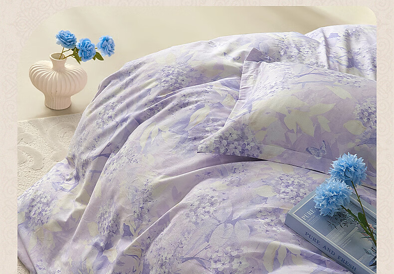 Bellece Mercury Home Textile 3-Piece Set 100% Cotton Duvet Cover Single 1.2m Bed Student Dormitory Back to School Season 15