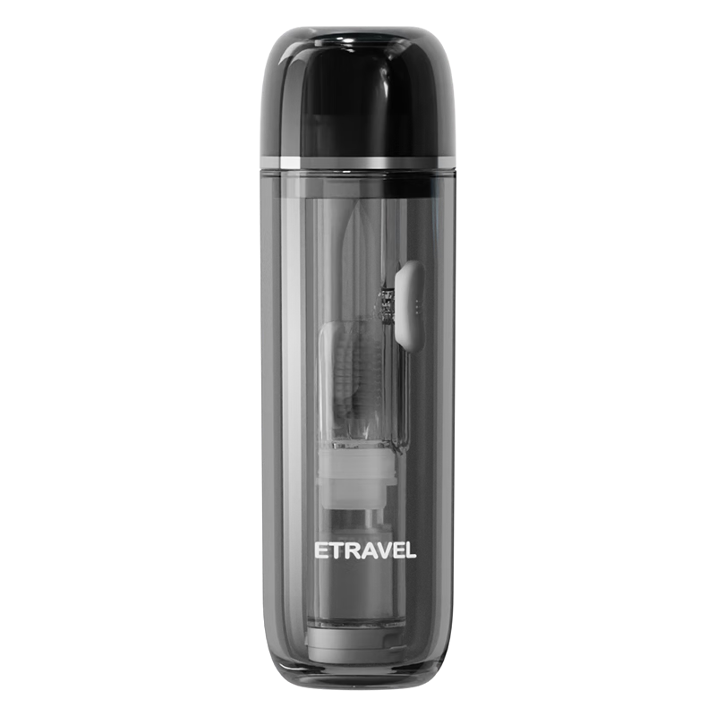 Etravel Travel Toothbrush Cup Mini Foldable Toothbrush Set Dental Care Storage Box Mouthwash Cup Gentleman Gray