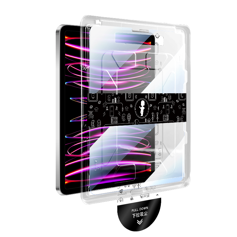 JPLAYER Tempered Glass Screen Protector for Huawei MatePad Air2 2024 12-inch Tablet Full Coverage Dust-Free HD Anti-Scratch Smooth Film