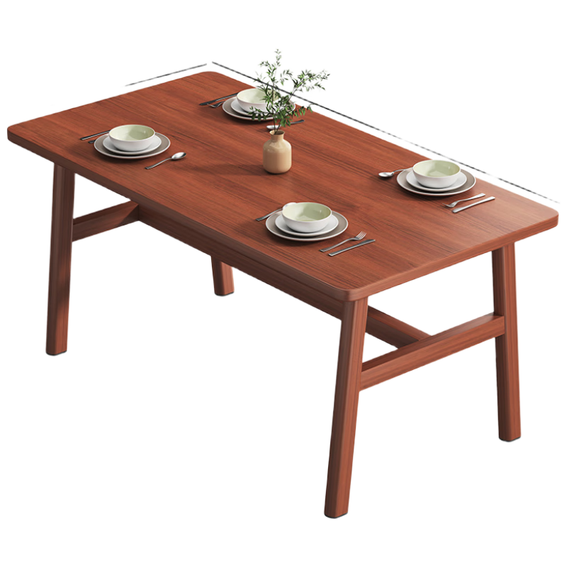 Yimo Nordic Dining Table for Small Apartments, Simple Rectangular Dining Table And Chairs Set for Home Use, Suitable for Rental Apartments