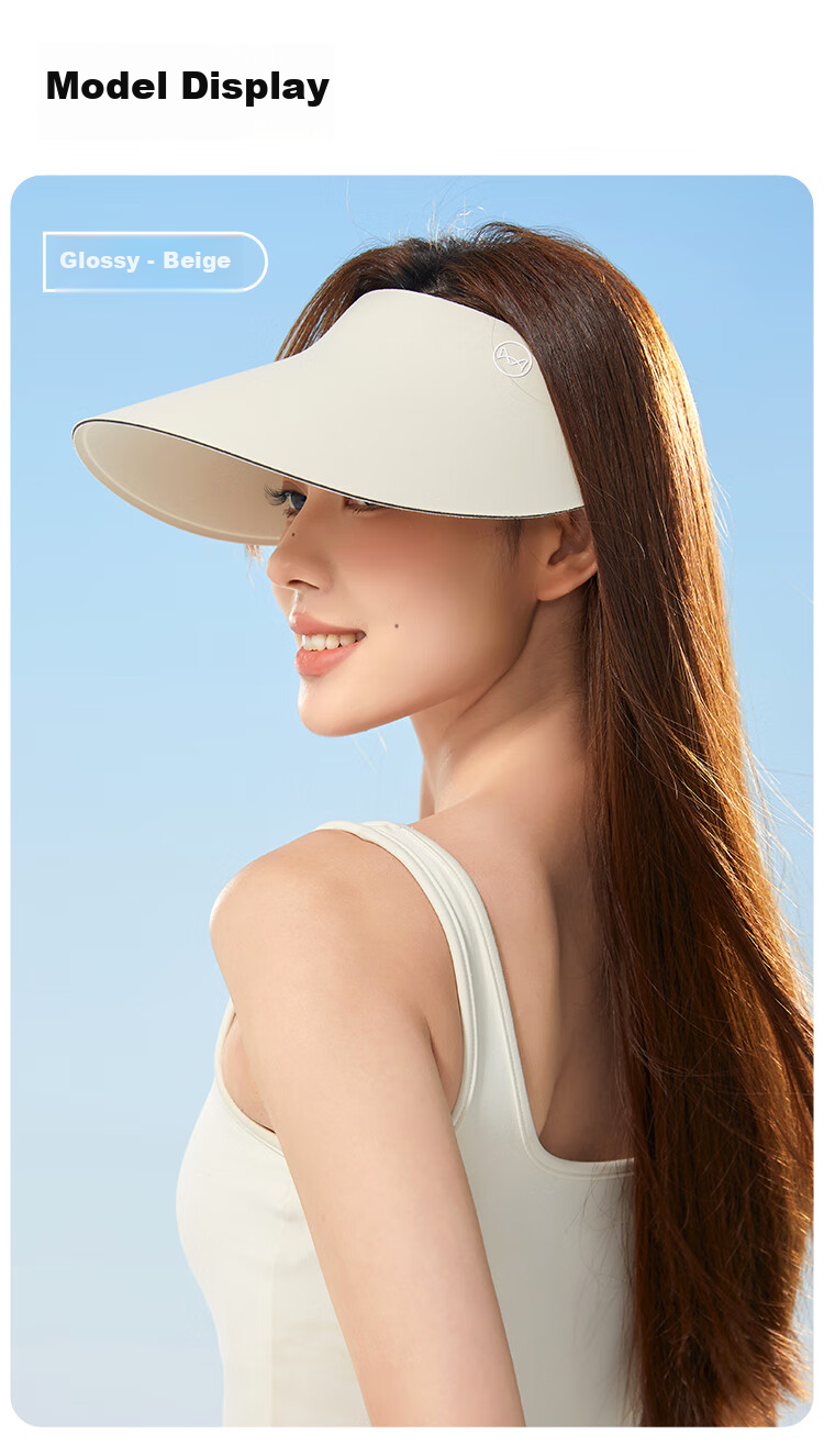 MiiOW Sun Protection Hat for Women, UV-Resistant Seamless Visor Hat, Foldable Wide Brim Sunhat for Summer 2026 16