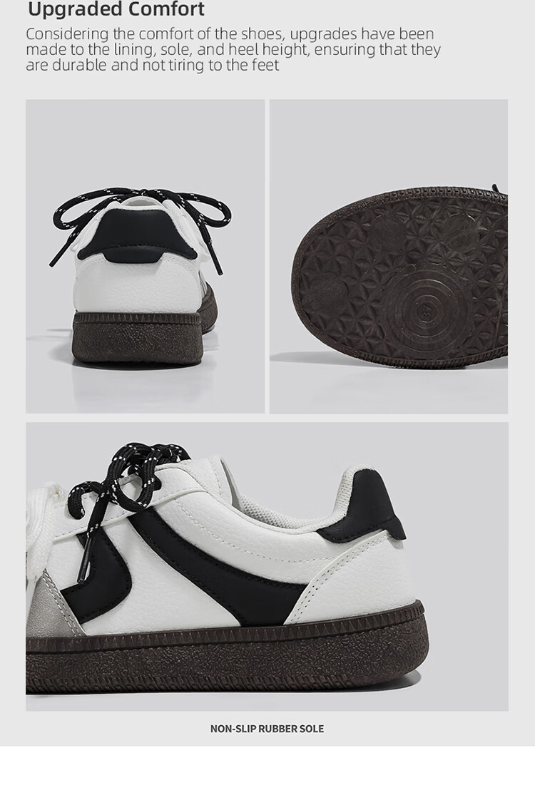 HUANQIU Gray Dexun Shoes for Women, Niche Original Korean Style Student Sneakers, New Versatile Casual Skateboard Shoes for Women in Spring 2026 3