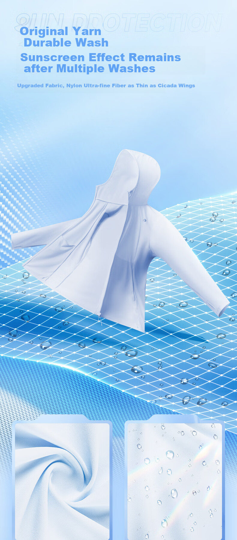 Jordan Ice Skin 4.0 Women's Sunscreen Jacket Cold White UPF100+ 2026 Summer New Outdoor Lightweight Breathable Coat 4
