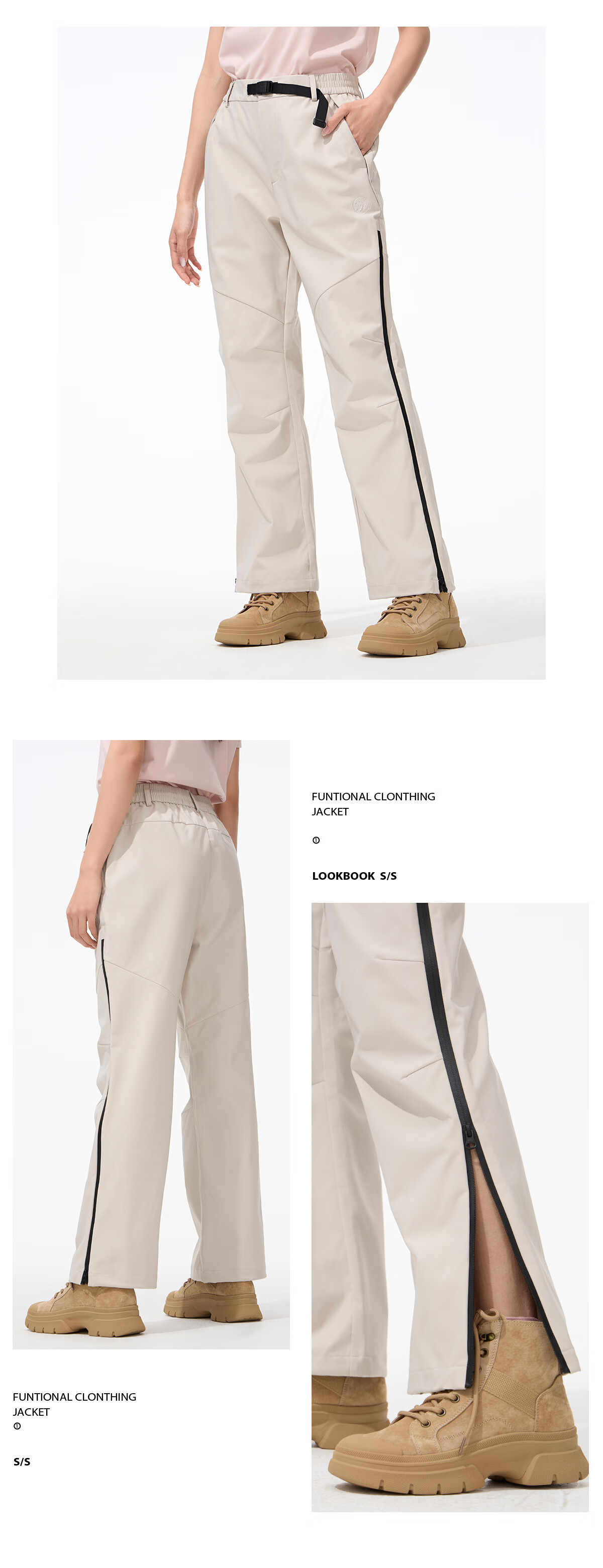 Panda Camel Series Waterproof Functional Outdoor Hiking Pants for Men and Women Spring Summer M 12