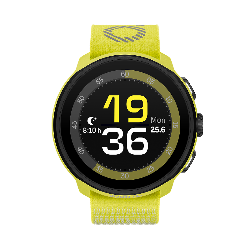 SUUNTO RUN Lightweight Marathon Sports Watch Running Outdoor Smartwatch Birthday Gift Woven Lightning Yellow
