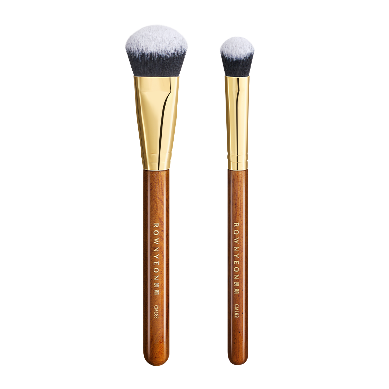 Langyan Chimo CM182 Angled Slope Makeup Brush for Liquid and Cream Blush, Contour, and Highlighter Face Brush