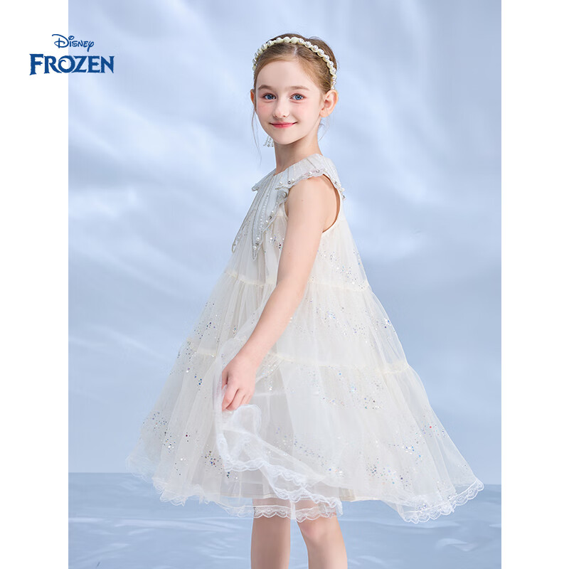 Disney Girls' Elsa Princess Dress, Summer 2026 New Stylish Children's Clothing
