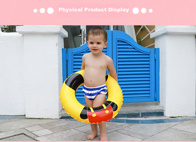 Swimbobo Children's Swim Ring, Armpit Float for Kids, Baby Swim Ring, Life Buoy, Swimming Equipment for Boys And Girls, Lion Design, Size 50# 9
