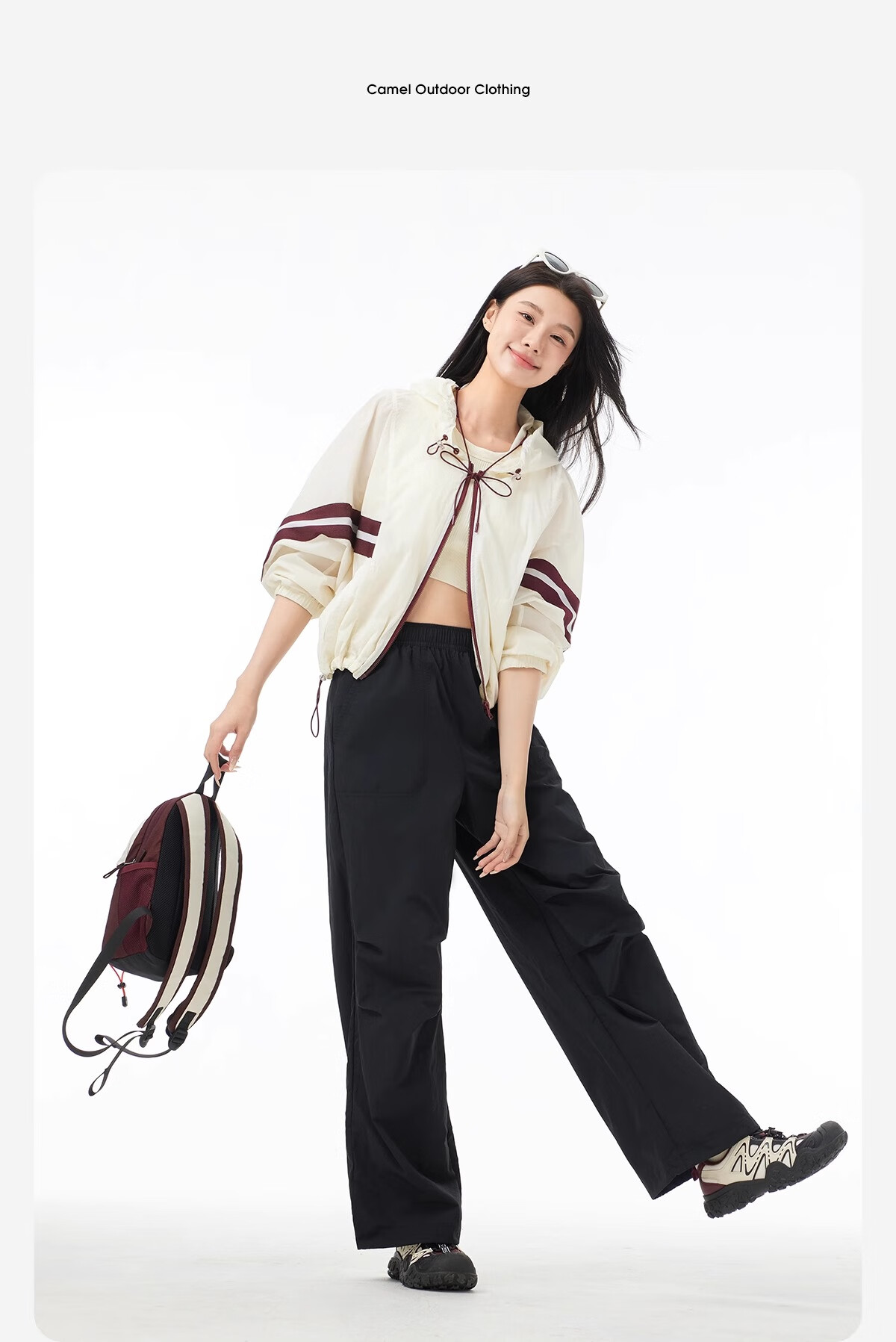 CAMEL Cargo Pants for Women, Spring And Summer Paratrooper Pants, Outdoor Sun Protection Cool-Feeling Quick-Dry Casual Pants for Men A24CZ01776C 15