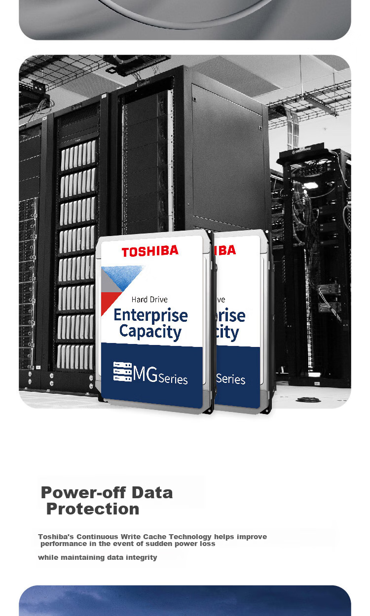 TOSHIBA , 16TB, 7200 RPM, 512MB SATA Interface, Vertical CMR Helium Mechanical Hard Drive, Enterprise-Grade Hard Drive (MG09ACA16TE) 5