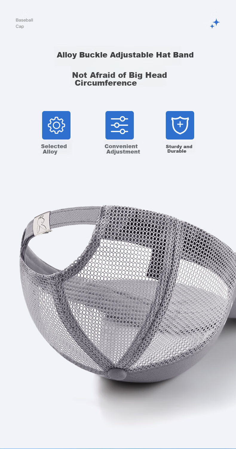 PLAYBOY Baseball Cap for Men And Women, Sun Protection Adjustable Half Mesh Breathable Travel Visor Hat for All Seasons 6