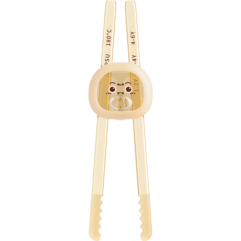 Goole Kids Children's Chopsticks for Ages 2-3 Training Chopsticks, Baby Tiger Mouth Learning Practice Chopsticks, Infant PPSU Household Auxiliary Tableware