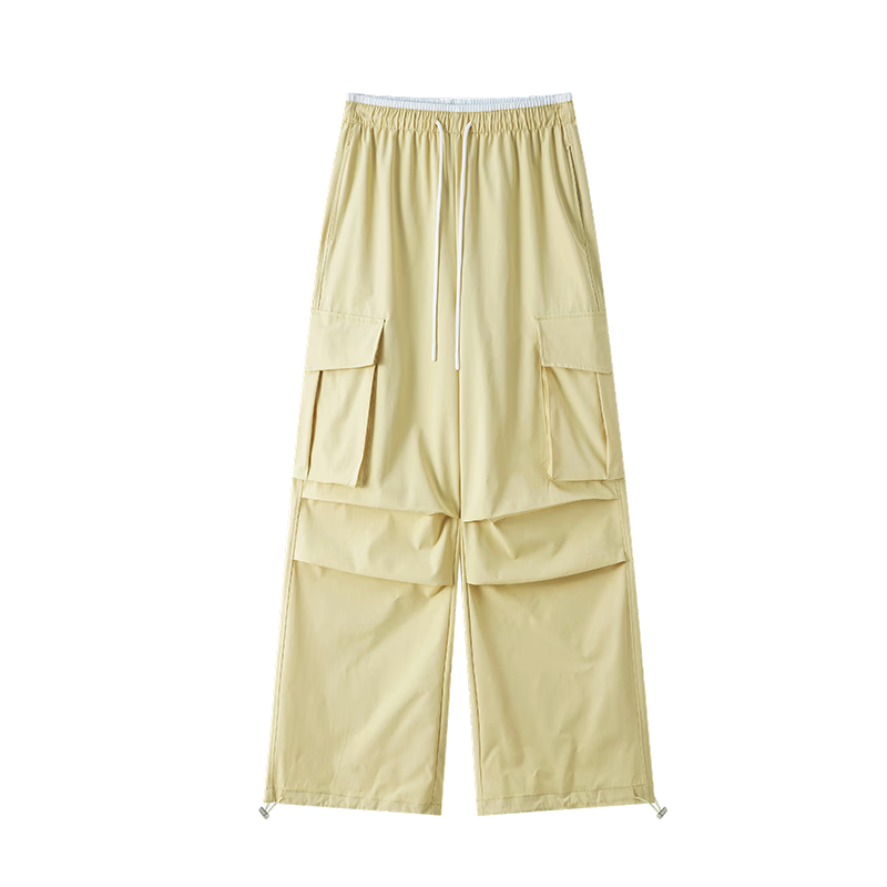 Free Style Women's Cargo Pants Summer Thin 2026 New High Waist Slim Drawstring Jogger Paratrooper Wide Leg Hiking Casual Pants