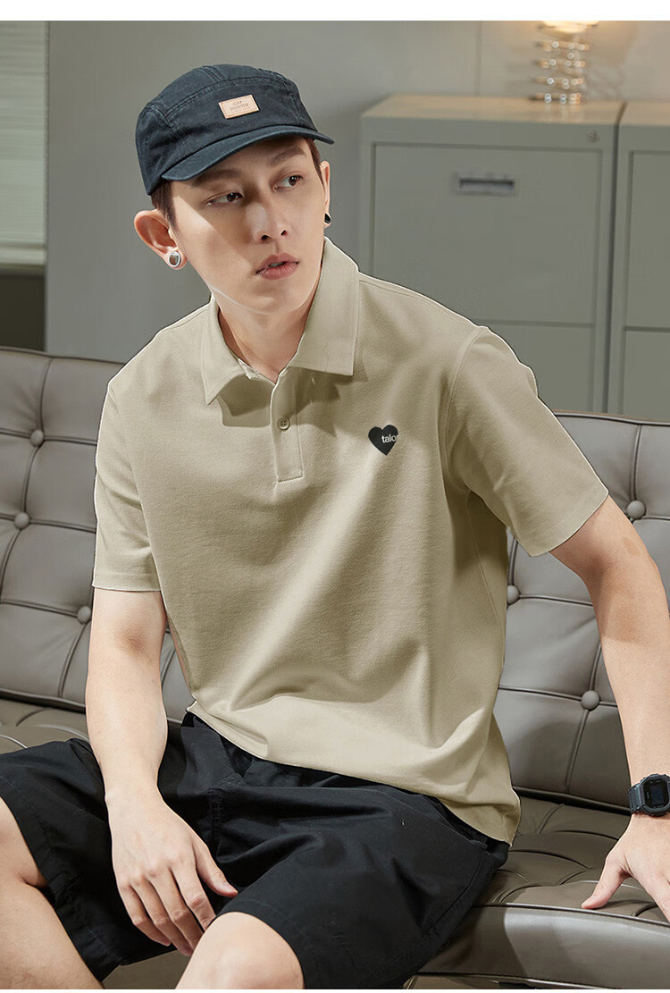 TonLion 2026 Autumn And Winter Men's Polo Shirt, Short Sleeves, Left Chest Embroidery, Small Details 27