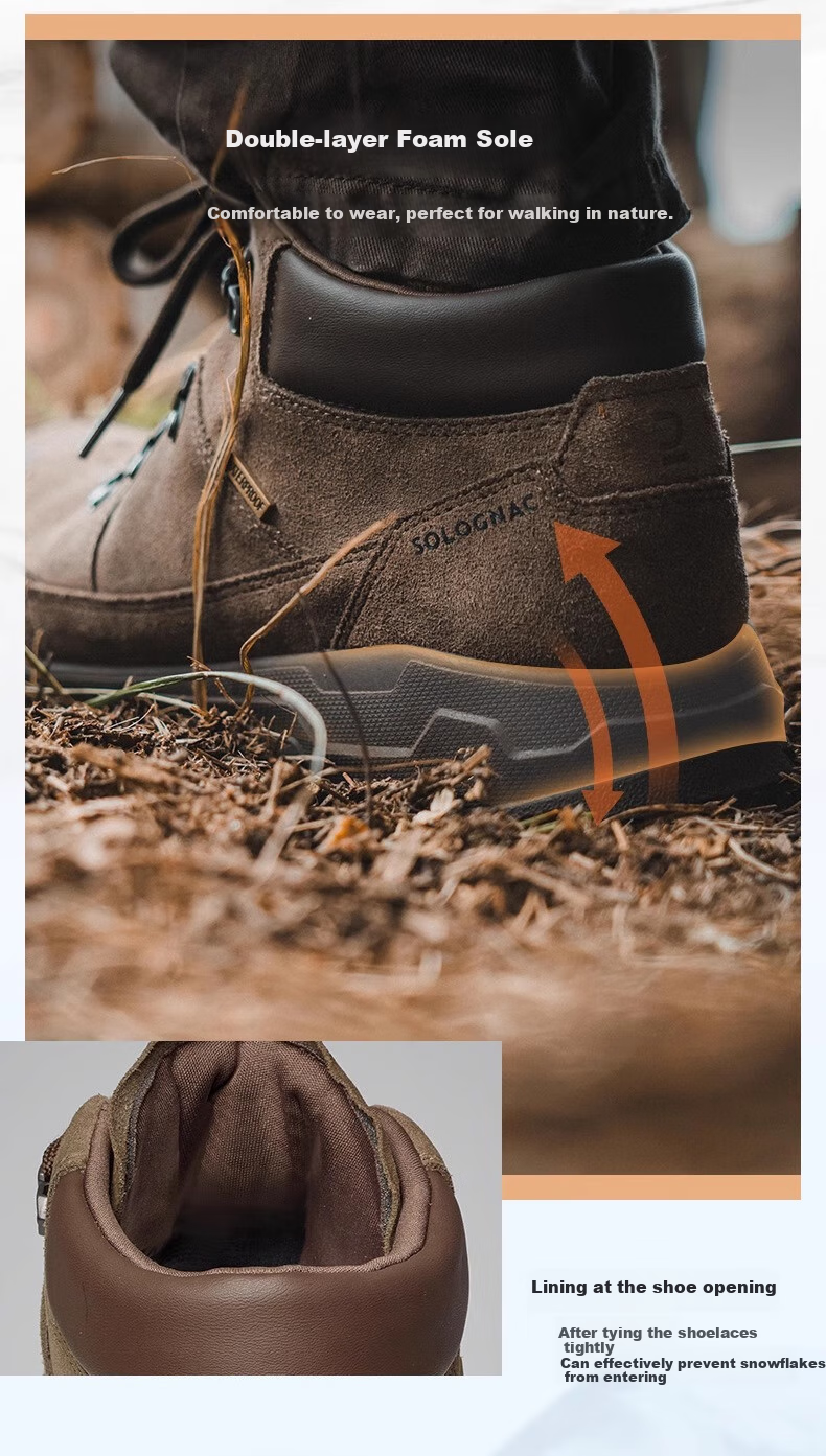 DECATHLON Hiking Shoes, Outdoor Trekking Boots, Waterproof Shoes for Men, Lightweight Non-Slip Snow Sports And Travel Shoes for Mountain Climbing-4578758 3