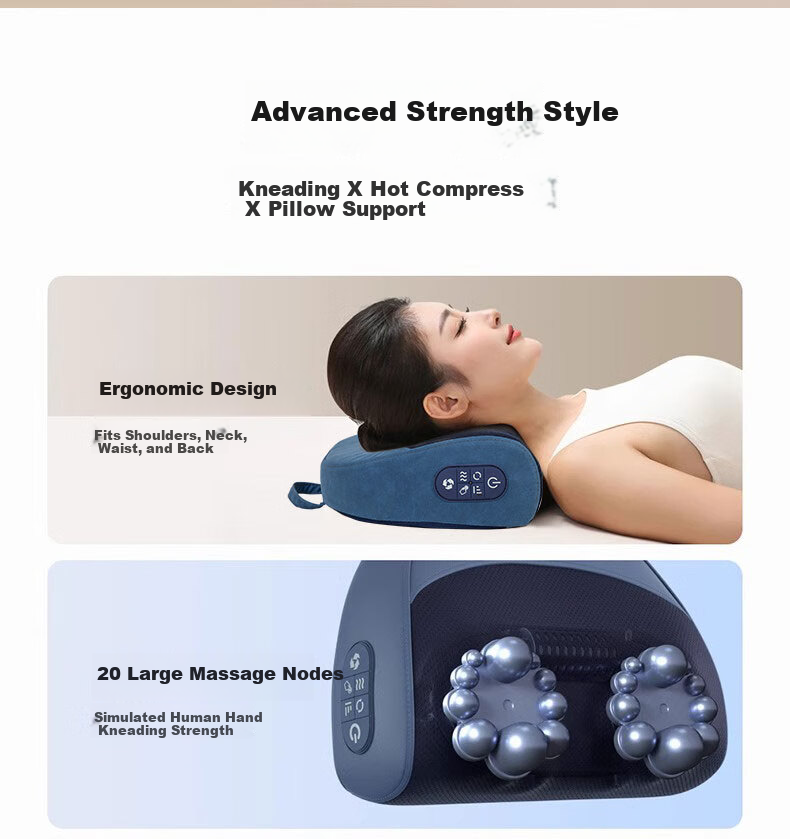 AUX Cervical Spine And Lumbar Massage Pillow GL89 Gift Box Set Shoulder Leg Back Kneading Hot Compress Waist Pain Relief Massage Device Mid-Autumn Festival Gift 3