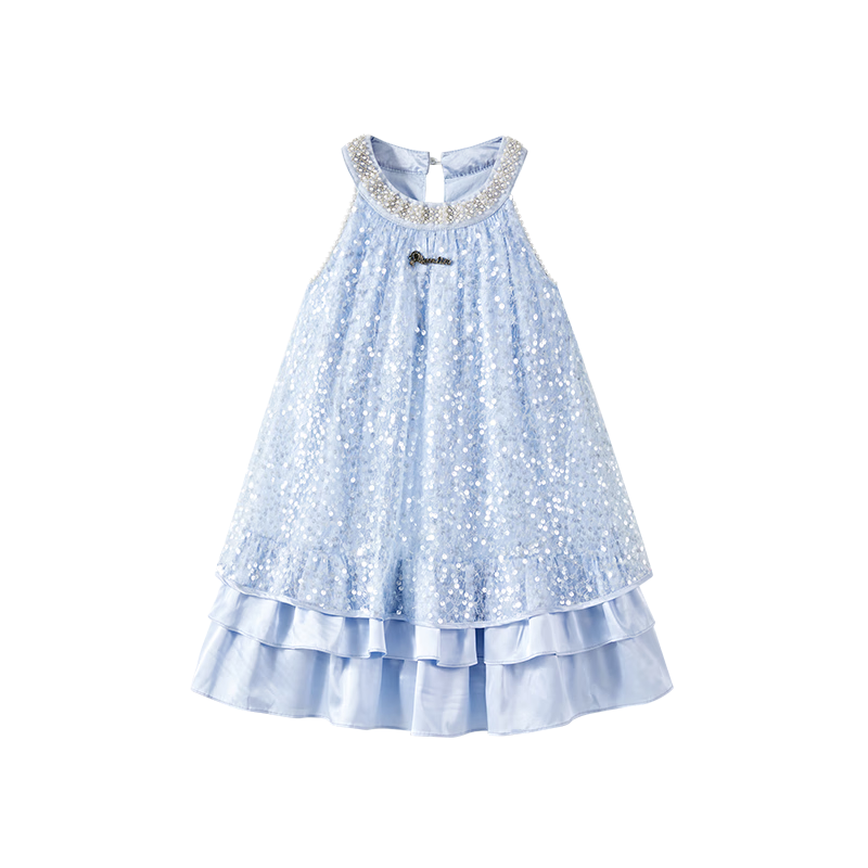 Disney Elsa Princess Dress, Girls' Summer Dress, New Style for 2026, Fashionable Children's Clothing, Baby Girl Summer Outfit