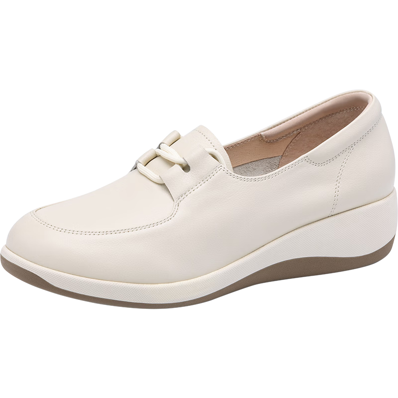 SATCHI Women's Wedge Soft Rocking Shoes 2025 Youth Thick Sole Casual Loafers M255057B