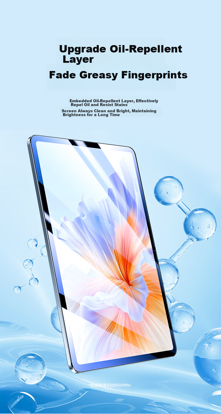 BIAZE High-Definition Tempered Glass Screen Protector for Honor Tablet 10 Pro, Compatible with 2024 Honor Tablet V9 11.5-Inch AR Anti-Glare HD Protective Film, Scratch-Resistant And Anti-Fingerprint 1