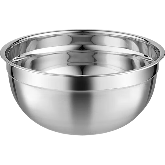 Newair Deep Splash-Proof Mixing Bowl, Baking Tool for Home Use, Dough Kneading Bowl, Cake Mixing And Whipping Cream Bowl, Stainless Steel