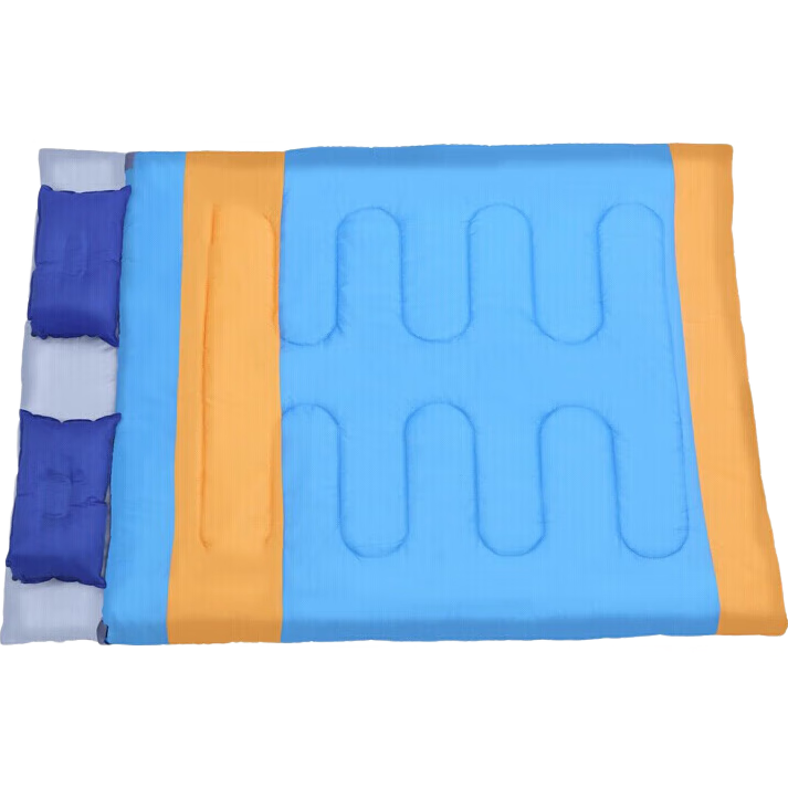 BeiJiLang Double-Person Couple Cotton Sleeping Bag for Spring, Autumn And Winter Thickened Outdoor Camping Lightweight Cold-Resistant Adult Sleeping Bag