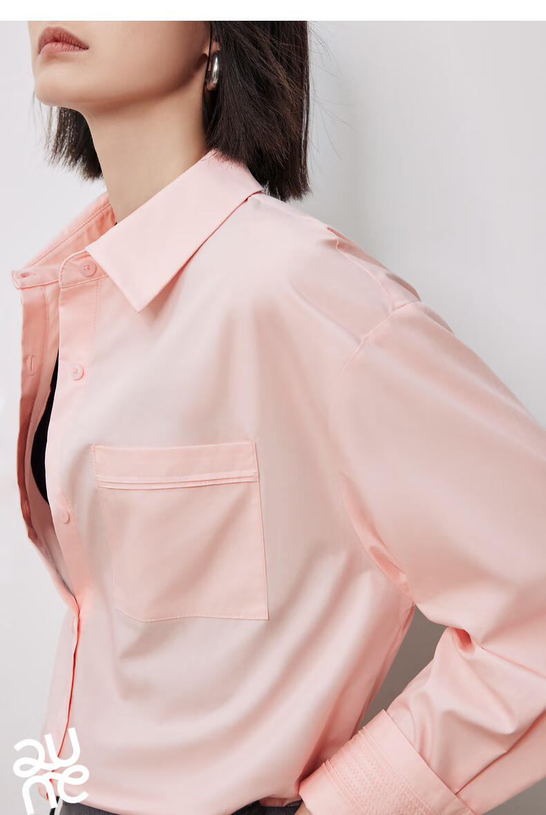 Chuyu Design Elegant Embroidered Sleeveless Cotton Shirt for Women, New Dopamine Polo Collar Top, Light Pink, Size S 23