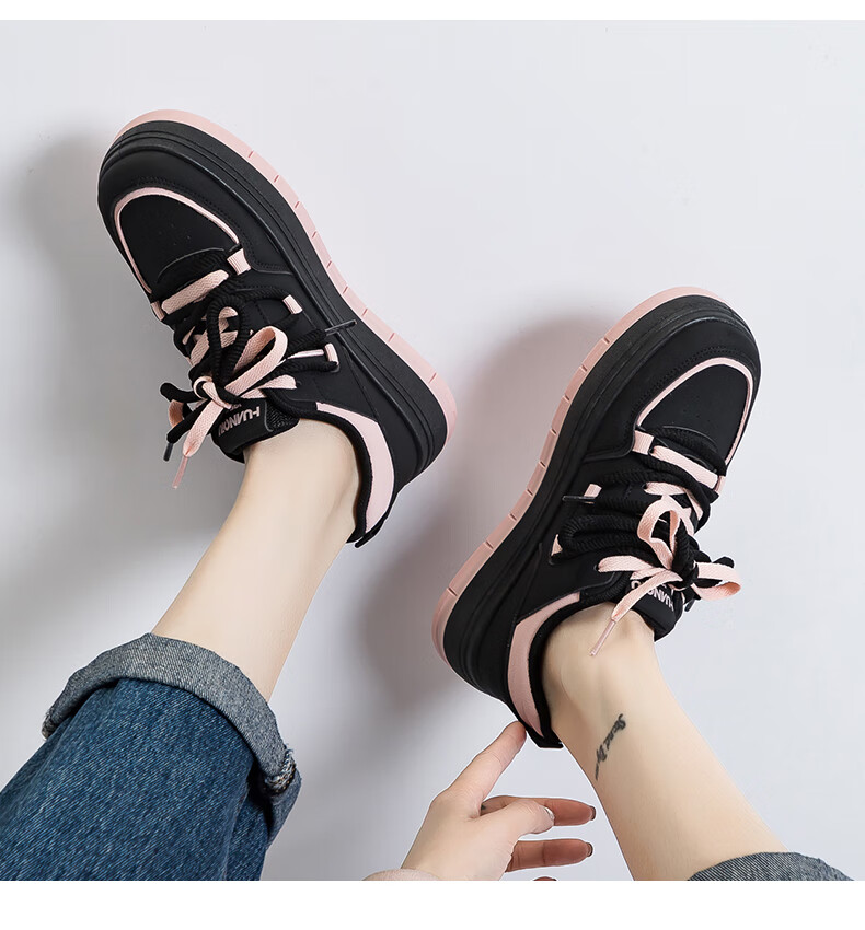 Global Unique Lemon Yellow Women's Sneakers 2026 Spring New Thick Sole Casual Shoes 9