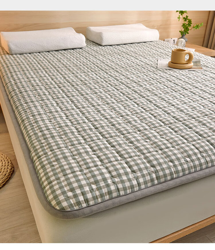 Wuyinliangpin Class A Antibacterial Pure Cotton Mattress Cover, Foldable, Double Bed Pad for Home Use, 1.5*2 Meters 5