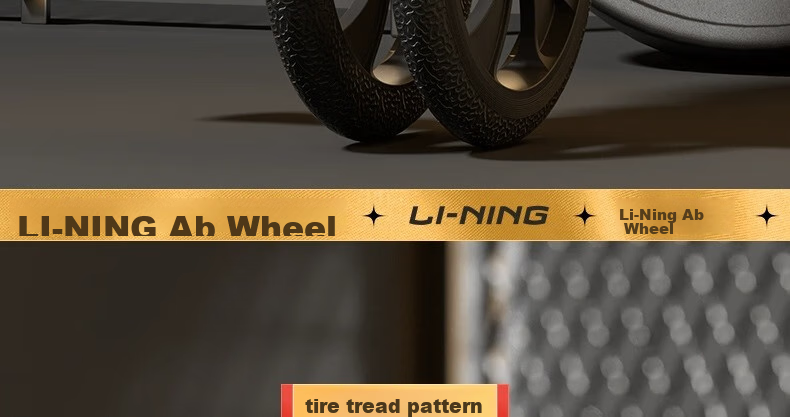 Li-Ning Ab Wheel, Abdominal Muscle Roller, Fitness Equipment for Abdominal Exercises, Double Wheel Training Device for Abdominal Fat Reduction, Men's Equipment 19