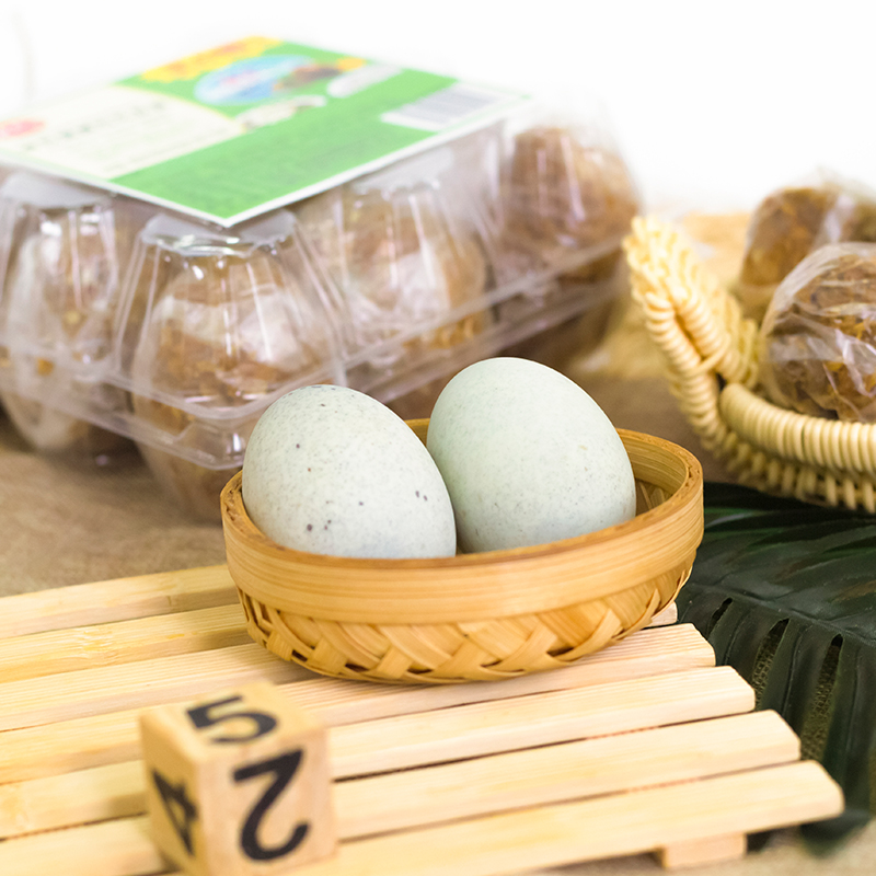 神丹 鸟王包泥松花皮蛋   9枚共405g  家庭装  无铅工艺鸭皮蛋