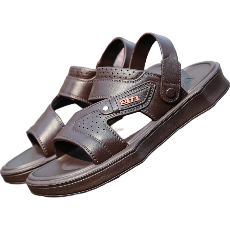 Huili Indoor And Outdoor Dual-Use Non-Slip Quick-Drying Casual Beach Silent Sandals HL02206, Brown, Size 39