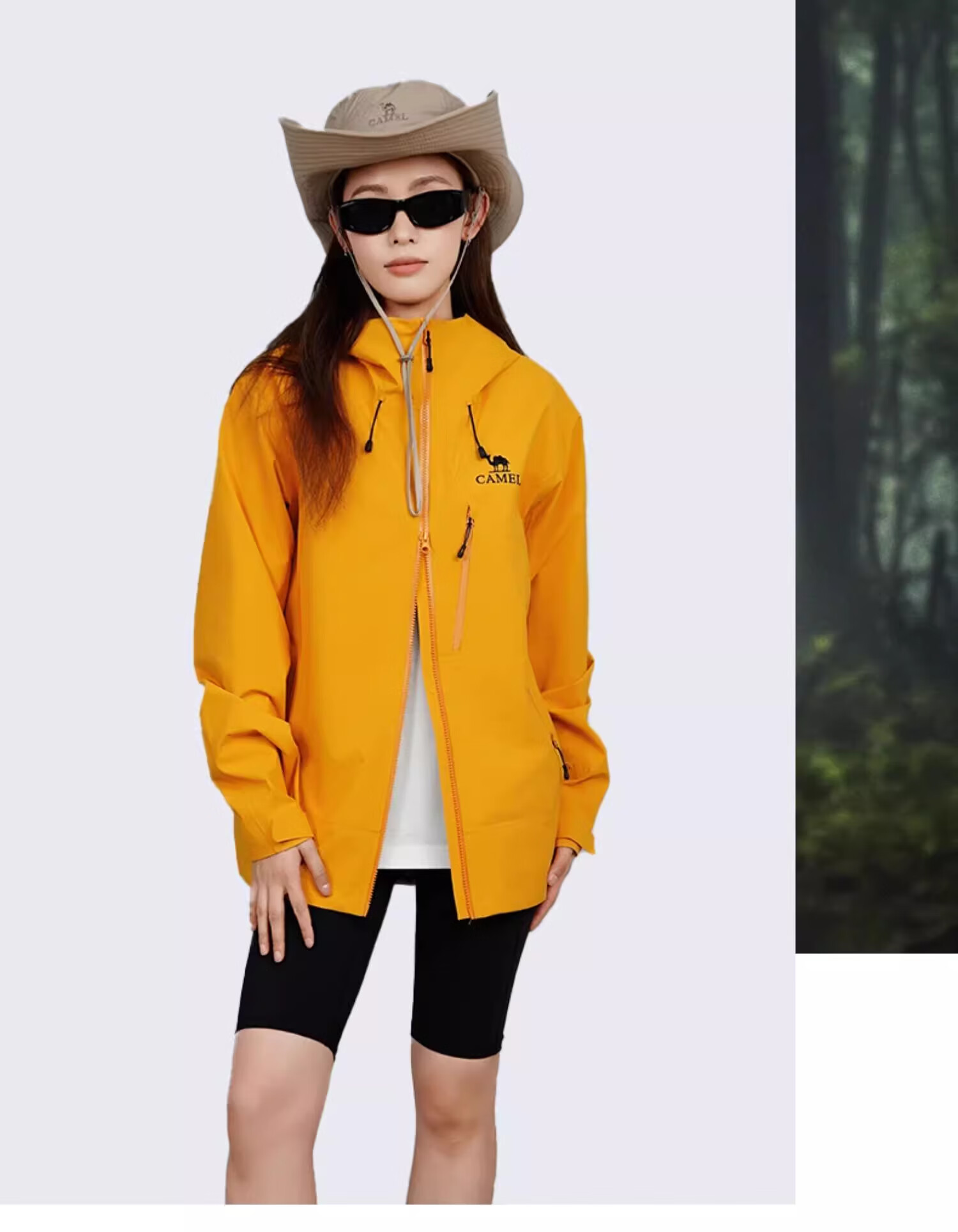 CAMEL [King Armor] Linyue Softshell Jacket Spring Summer New Professional Hard Shell Euro-Tech Windbreaker S 23