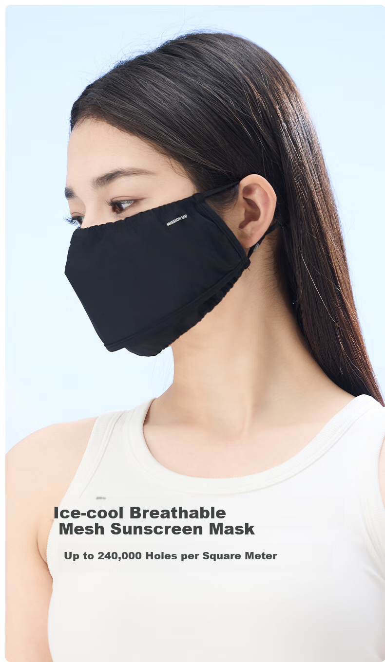 MISSION UV Ice Silk Sun Protection Face Mask for Women, Cycling, Hiking, Summer UV Protection, Breathable Full-Face Sunshade 1