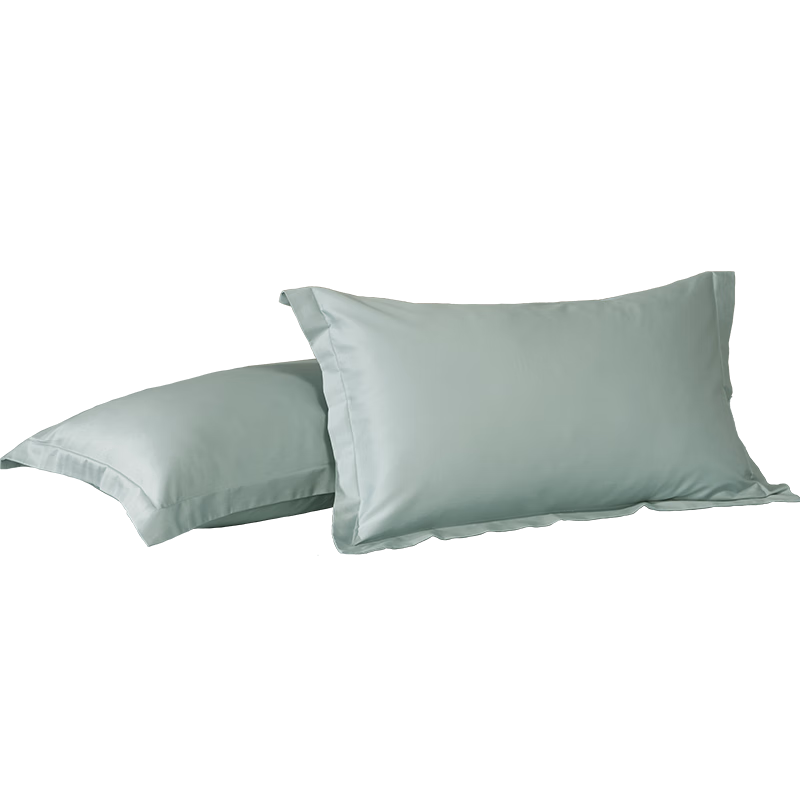 Bailisi Shuixing Jiafang Brand Pure Cotton Double Pillowcase, 100-Count Long-Staple Cotton Pillow Cover, All-Season Solid Color Double Full Cotton Pillowcase