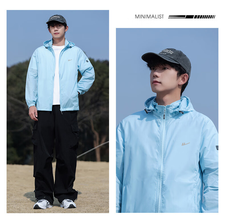 Huili Sun Protection Jacket for Men, Summer Breathable Sunshade UV Protection Coat, Outdoor Sun Protection Outerwear 16