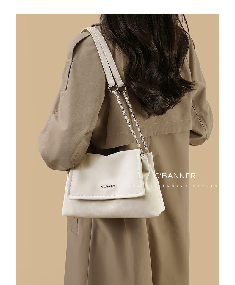 C.BANNER Women's Handbag, Cowhide Shoulder Bag, Large Capacity Tote Bag, Fashionable Birthday And Mother's Day Gift, Practical Present for Mom 3