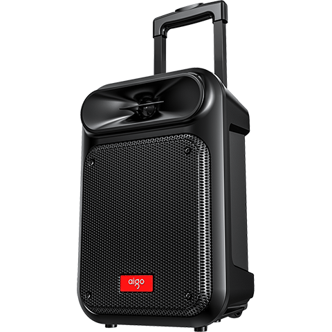 Aiguozhe S55, 8-Inch Square Dance Speaker, High-Power Portable Outdoor Subwoofer, Bluetooth Speaker, Karaoke Large Volume Mobile Trolley Speaker, Outdoor Performance Equipment, Single Microphone