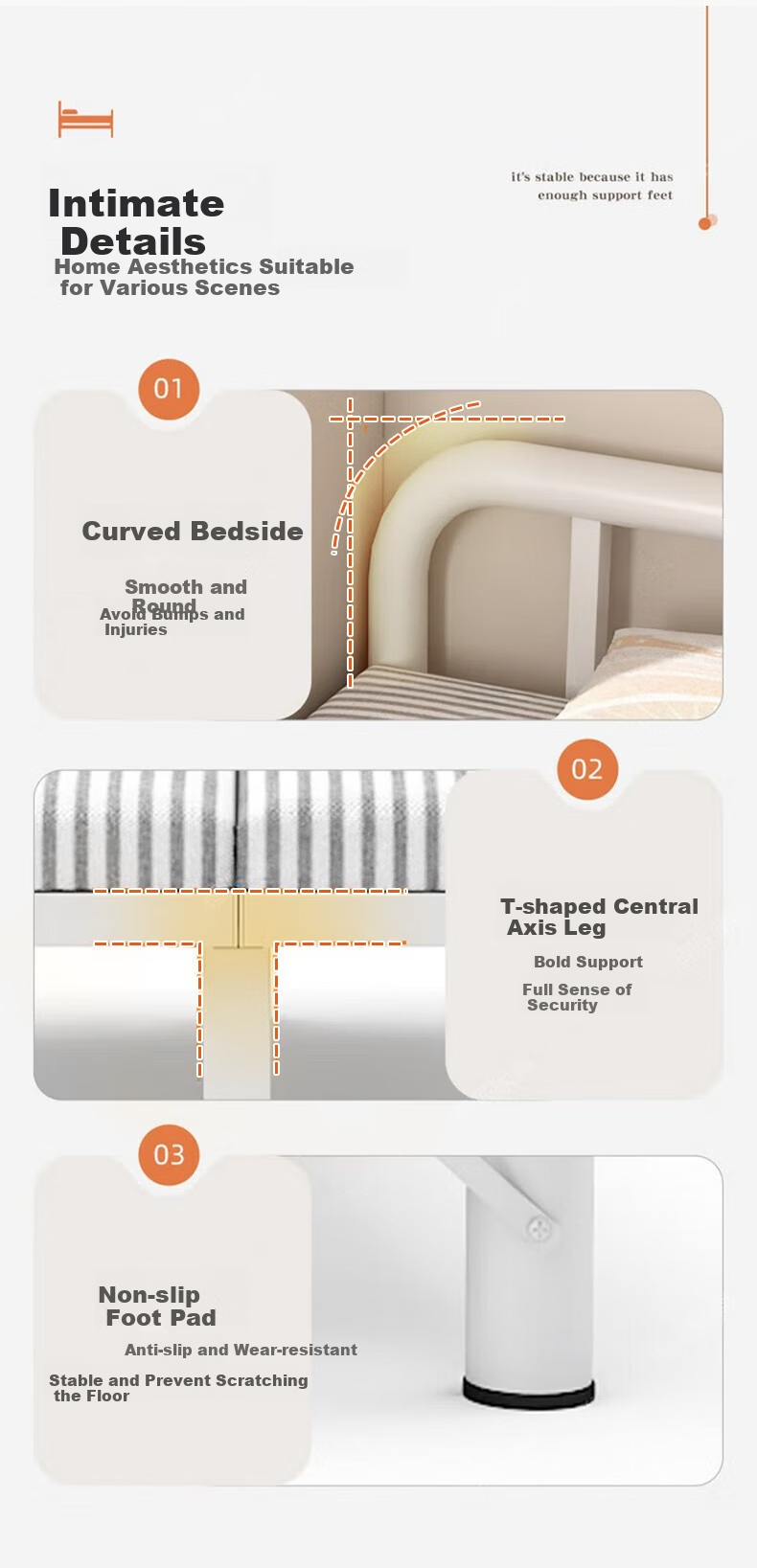 Quanpinwu Folding Bed, Single Bed, Nap Bed, Simple Portable Rental Bed, Hospital And Home Care Bed, Camping Bed 7