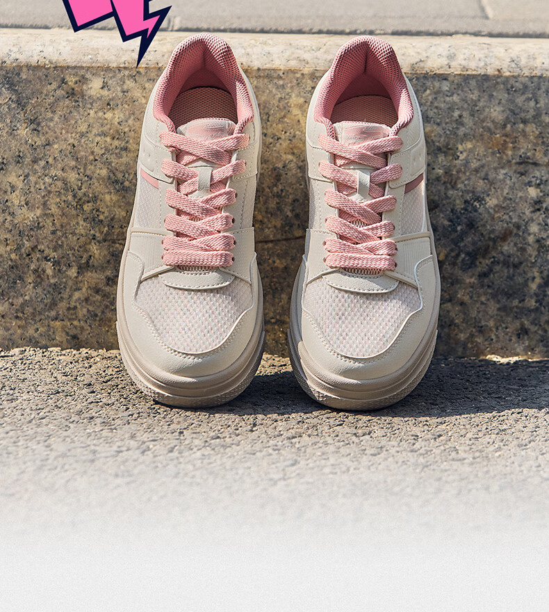ERKE Women's Sneakers, Summer New Style Breathable Versatile Casual Shoes, Thick-Soled Comfortable Sports Shoes | Wanku 3 11