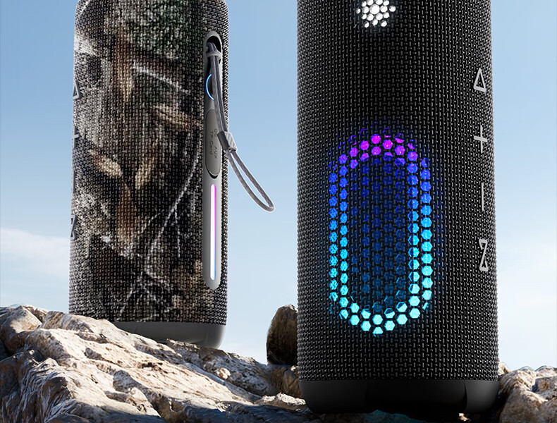 WANYINBA M9 Bluetooth Speaker, 40W High Volume, Deep Bass, Outdoor Waterproof, Camping Portable, Bicycle Riding Car-Mounted, Home Computer High-Quality Speaker, Gray Long Battery Versio 3