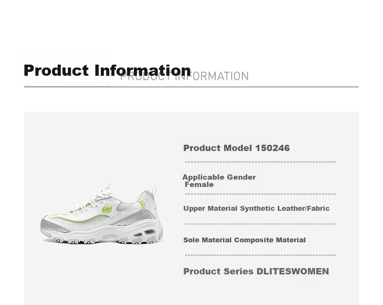 Skechers Women's Shoes, Summer Retro Thick-Soled Dad Shoes, Soft-Bottomed Shock-Absorbing Height-Increasing Panda Shoes, Casual Sneakers, 150246 1
