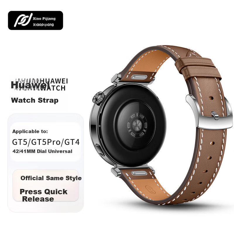 Ремешок для часов Xiaopijiang из натуральной кожи, совместимый с Huawei Watch GT6/GT4/GT5 Pro/Watch5, быстросъемный для женщин, натуральная кожа, 42/41 мм, подлинная кожа