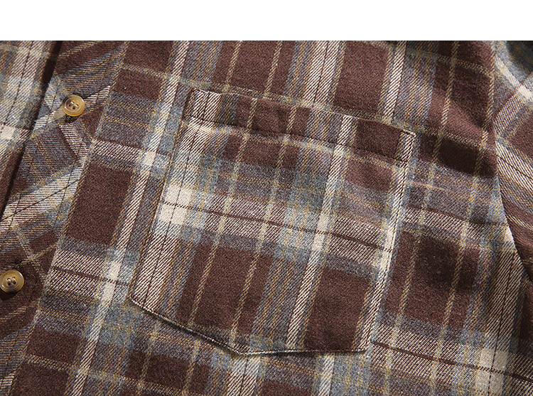 CLOR American-Style Casual Retro Loose Shirt, Spring And Summer Plaid Trendy Short-Sleeve Jacket, CLCX06 Black XL 14