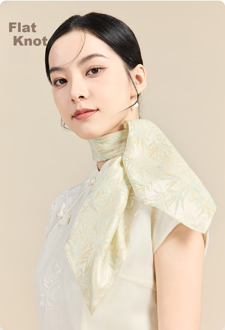 JIUMU 100% Mulberry Silk Scarf, Square Shawl, Women's Wrap, Gift for Girls And Mothers, Mid-Autumn Festival Birthday Present, Gift Box Set 10