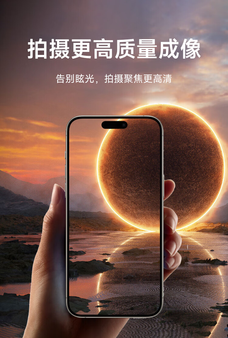 Coollefeng Corning Lens Film for iPhone 15 Pro Max Rear Camera Cover 15 Pro Full Coverage Protective Film HD Lens Protector Silver 2