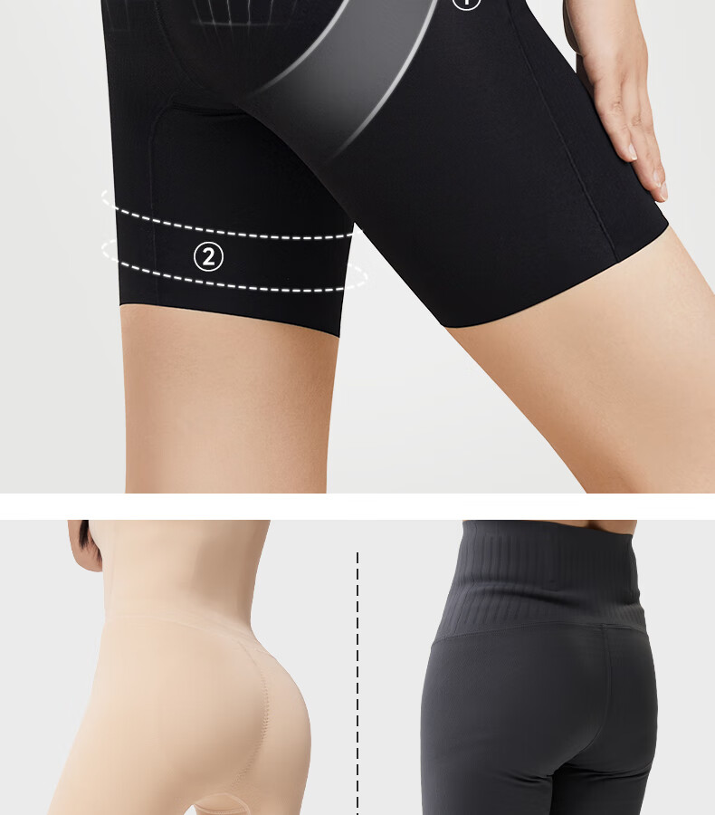 GRACEWELL One-Piece Shapewear Strong Tummy Control Hip Lift Postpartum Waist Trainer Seamless Body Shaping Slimming Suit Women Black 2X 10