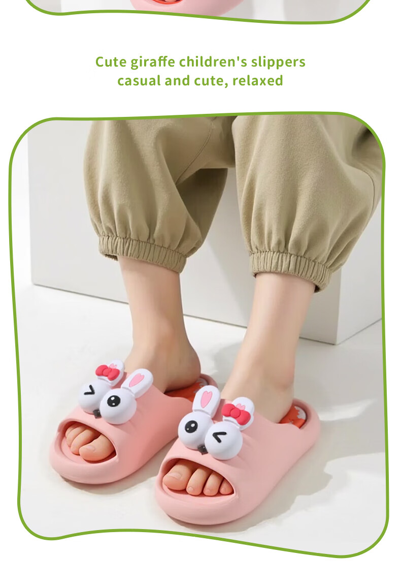 FOOTOPPO Children's Sandals, Boys' Slippers, Squishy Feeling, Baby Non-Slip Slippers, Toddler Summer Sandals for Boys And Girls 15