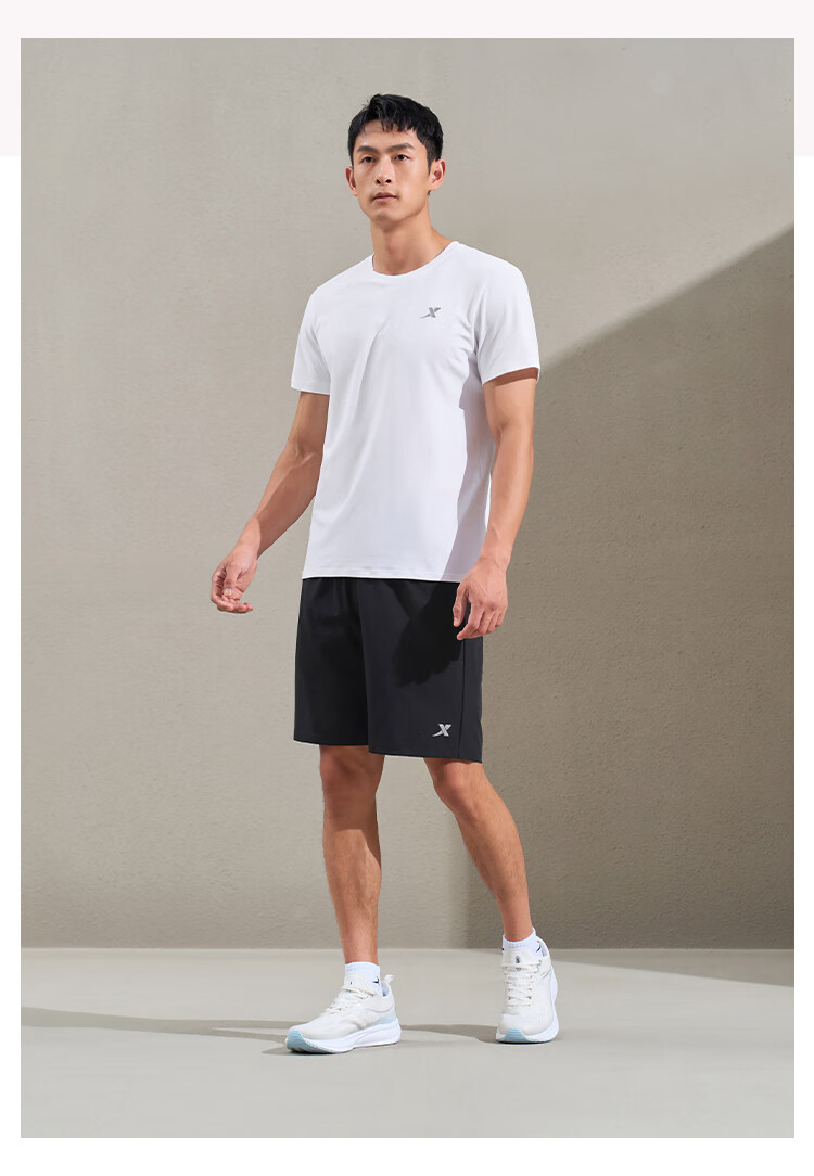 Xtep Woven Sports Shorts Outdoor Fitness Running Summer Student Training 11