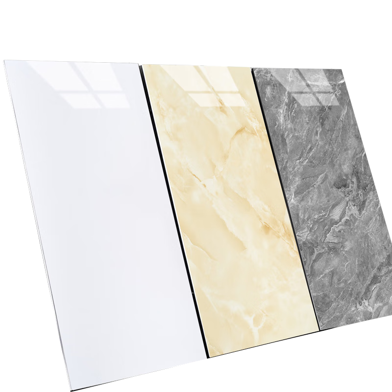 Ouma Imitation Porcelain Tile Wall Sticker, Self-Adhesive Wallpaper, Waterproof, Moisture-Proof, Wear-Resistant, Decorative Wall Renovation, Pearl White, 5 Pieces